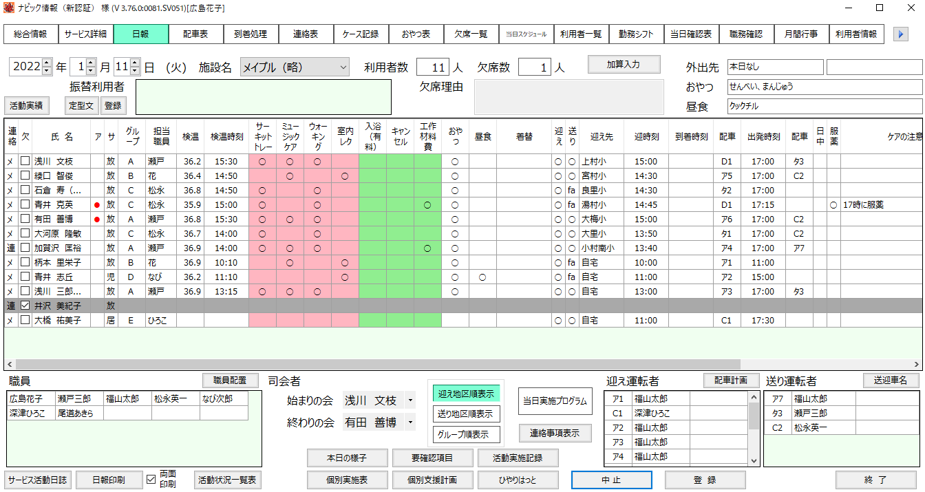 日報画面